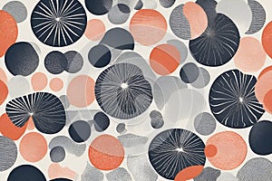 abstract circle print effect background, art photo